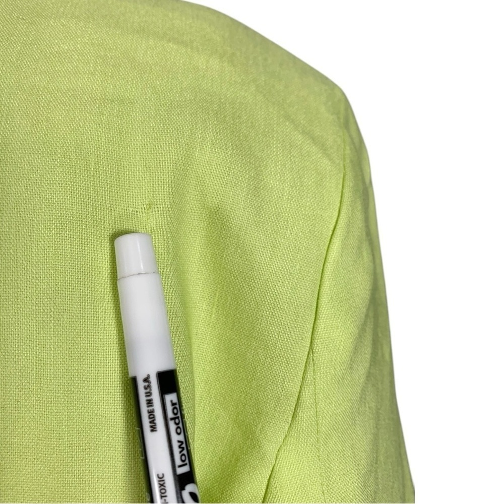 Jason Wu Linen Blend Open Front Blazer Jacket Siz… - image 7